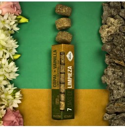 Pastillas Defumación Activada 7 días de Limpieza Copal Vainilla - Limpieza Ancestral Paz - Sagrada Madre