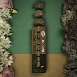 Pastillas de defumación activadas 7 días de limpeza de vainilla copal - Ancestral Cleansing Peace - Sagrada Madre