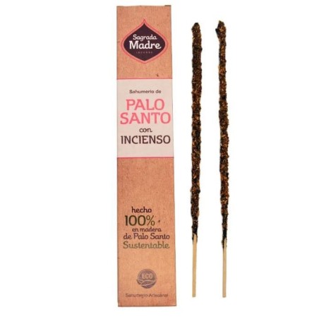 Palo Santo Wierook met Heilige Moeder Wierook - Sahumerio 8 dikke stokjes