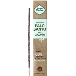 Palo Santo Räucherstäbchen mit Jasmin Sagrada Madre - Sahumerio 8 dicke Stäbchen