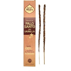 Incienso Palo Santo con Vainilla Madre Sagrada - Sahumerio 8 varas grosas