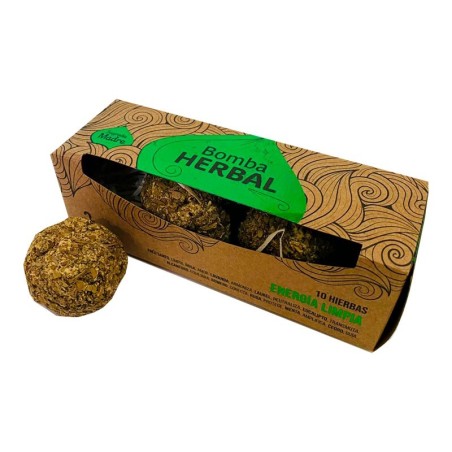 Bomba Herbal XL Energía Limpia - Sagrada Madre 10 hierbas - 3 bombas