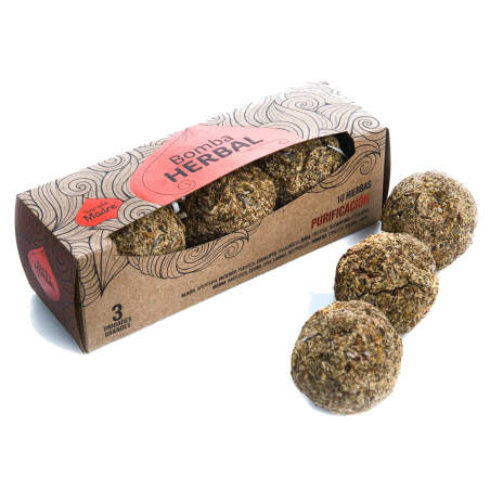 Bomba Herbal XL Purificación - Sagrada Madre 10 hierbas - 3 bombas