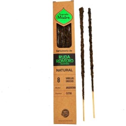 Raw Incense, Rosemary and Natural Incense Sagrada Madre - Sahumerio 8 thick sticks Organic