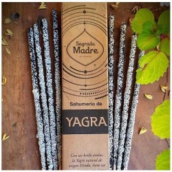 Encens Yagra Natural Sagrada Mare - Sahumerio 8 varetes gruixudes Ecològic