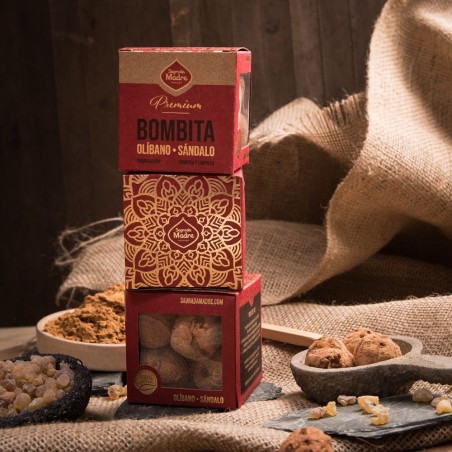 Bombitas Premium Olíbano Sándalo - Purificación, Armonía y Limpieza - 8 unidades - Sagrada Madre