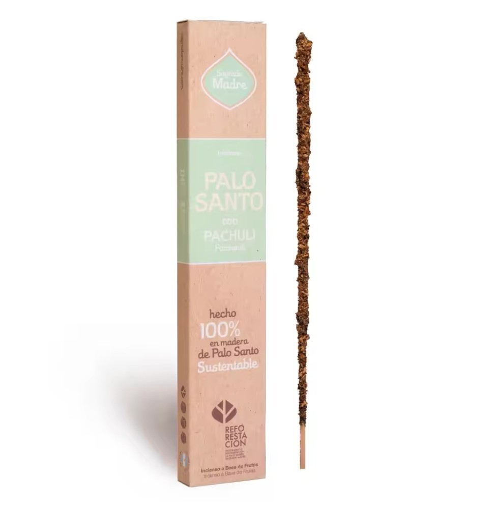 INCIENSO PALO SANTO CON PACHULI - SAHUMERIO SAGRADA MADRE-LINEA INCENSI SAGRADA MADRE PALO SANTO-HOSTENATURA