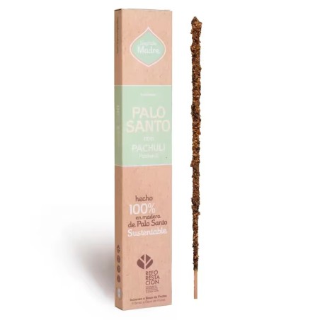 Incienso Palo Santo con Pachuli Sagrada Madre - Sahumerio 8 varillas gruesas