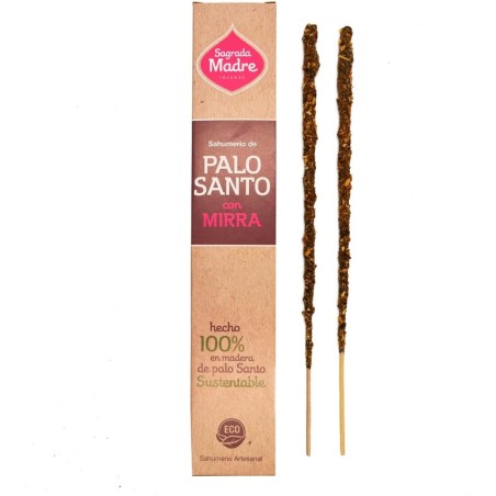 Encens Palo Santo à la Myrrhe Sainte Mère - Sahumerio 8 bâtonnets épais