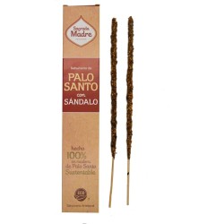 Palo Santo Räucherstäbchen mit Sandelholz Heilige Mutter - Sahumerio 8 dicke Stäbchen