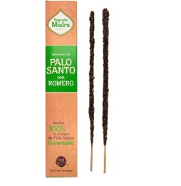 Incienso Palo Santo con Romero - Sahumerio Sagrada Madre - 8 varillas gruesas