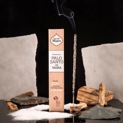 Incenso Palo Santo con Santa Madre Yagra - Sahumerio 8 bastoncini spessi