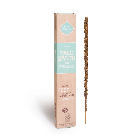 Incienso Palo Santo con Fresias Sagrada Madre - Sahumerio 8 varillas gruesas