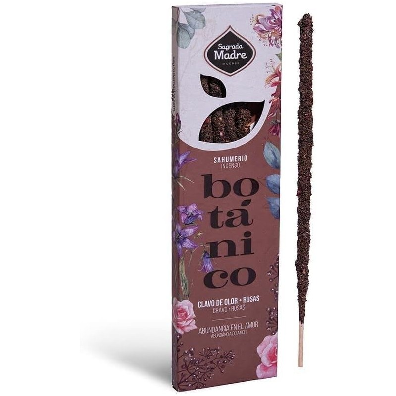 Sahumerio Botanical Incense Cloves Roses - Holy Mother-SAGRADA MADRE BOTANICAL INCENSE-HOSTENATURA