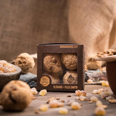 Bombitas Premium Olíbano Palo Santo - Purificación y Limpieza Energética - 8 unidades - Sagrada Madre