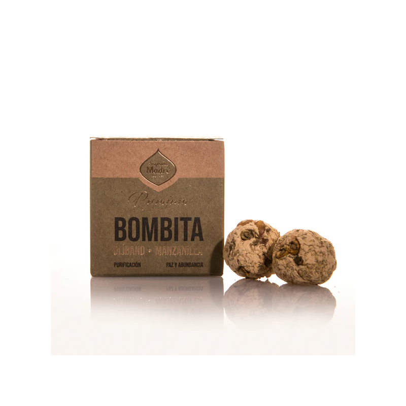 Bombitas di camomilla Premium Olibanum - Purificazione, pace e abbondanza - 8 unità - Santa Madre-BOMBE PREMIUM SACRA SAGRADA MADRE-HOSTENATURA