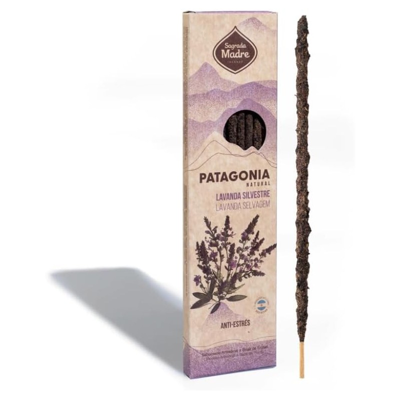 Natural Patagonia Wild Lavender Incense - Anti Stress - Sagrada Madre-PATAGONIA SAGRADA MADRE INCENSE-HOSTENATURA