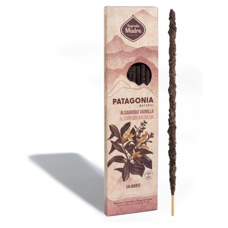 Natural Incense Patagonia Carob Vanilla - Soothing - Sagrada Madre-PATAGONIA SAGRADA MADRE INCENSE-HOSTENATURA