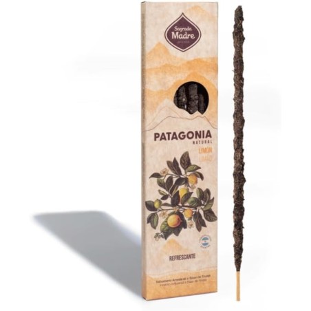Patagonia Räucherstäbchen Zitrone Sagrada Madre Natural - Erfrischend - 6 Stäbchen mit einer Dauer von 1 Stunde