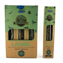 Tămâie organică de laur - ULLAS - Handmade - 25gr - Fabricată în India - 100% naturală