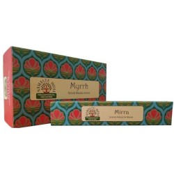 Namaste Masala Mandala Natural Incense - Myrrh - Traditional Indian Agarbathi - Handmade