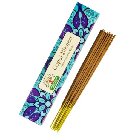 Incienso Namaste Masala Mandala Natural - Copal Blanco - Tradicional de India Agarbathi - Hecho a Mano