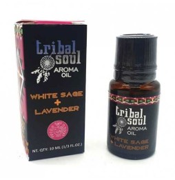 Aceite Aromático Tribal Soul White Sage + Lavander - Salvia Blanca + Lavanda - 10ml - Hecho en India