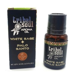 Aceite Aromático White Sage + Palo Santo - Salvia Blanca + Palo Santo - 10ml - Hecho en India