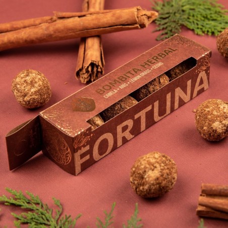 Bombitas Herbales Fortuna - Canela, Anís, Lemon Grass y Cedro - Sagrada Madre - 4 bombitas