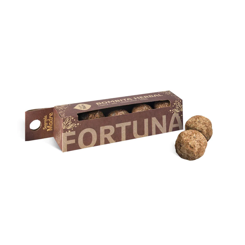 Fortuna Herbal Bombitas - Cinnamon, Anise, Lemon Grass and Cedar - Sagrada Madre - 4 bombitas-HERBAL BOMBS X4 SAGRADA MADRE-HOSTENATURA