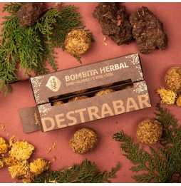 Bombitas Herbales Destrabar - Mirra, Caléndula, Te Verde y Cedro - Sagrada Madre - 4 bombitas