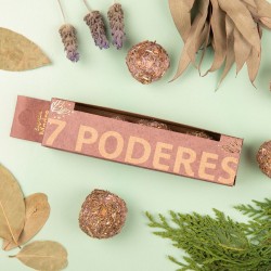 Bombas de Ervas 7 Poderes - Lavanda, Arruda, Louro, Eucalipto, Hierba Buena, Inca Yuyo e Cedro - Mãe Sagrada - 4 bombas