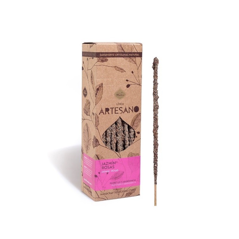 Artisan Incense Jasmine and Roses - Price per bar - Sagrada Madre - Premium Incense - Organic - Fullness and Abundance-HOLY SAGRADA MADRE ARTISAN INCENSE-HOSTENATURA