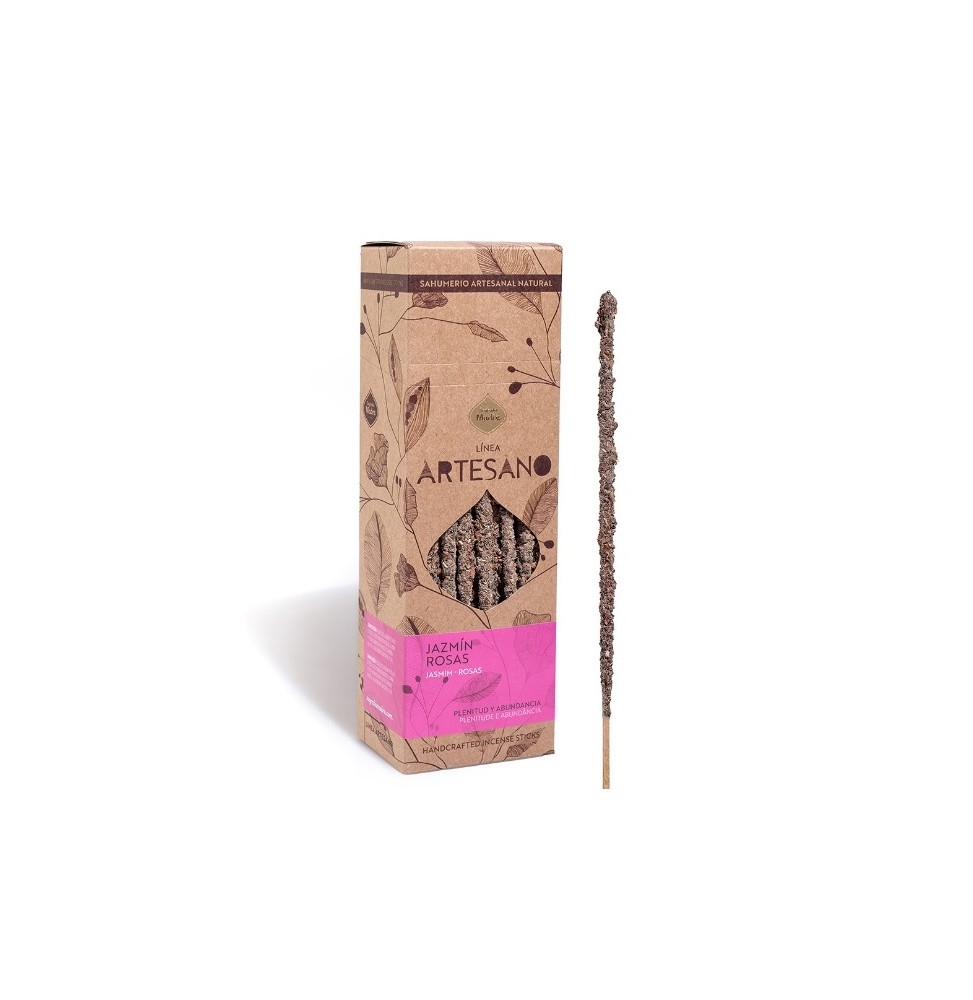 Incienso Artesano Jazmín y Rosas - Precio por barrita - Sagrada Madre - Sahumerio Premium - Ecológico - Plenitud y Abundancia-HOLY SAGRADA MADRE ARTISAN INCENSE-HOSTENATURA