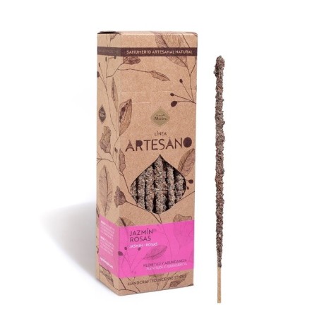 Incienso Artesano Jazmín y Rosas - Precio por barrita - Sagrada Madre - Sahumerio Premium - Ecológico - Plenitud y Abundancia