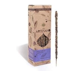 Ambachtelijke Palo Santo en Lavendel Wierook - Prijs per stokje - Sagrada Madre - Premium Sahumerio - Ecologisch - Gemaakt in Ar