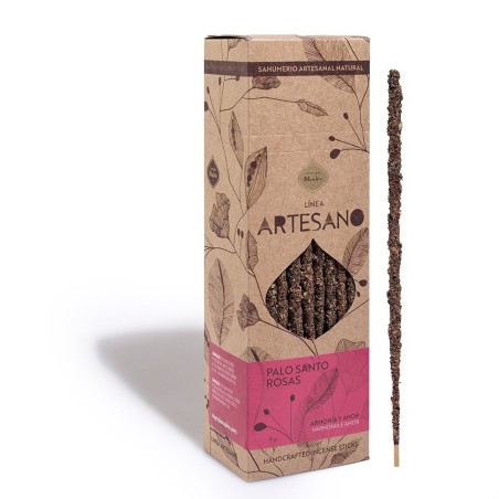 Incienso Artesano Palo Santo y Rosas - Precio por barrita - Sagrada Madre - Sahumerio Premium - Ecológico - Armonía y Amor