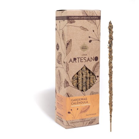 Incienso Artesano Gardenias Caléndula - Precio por barrita - Sagrada Madre - Sahumerio Premium - Ecológico - Hecho en Argentina