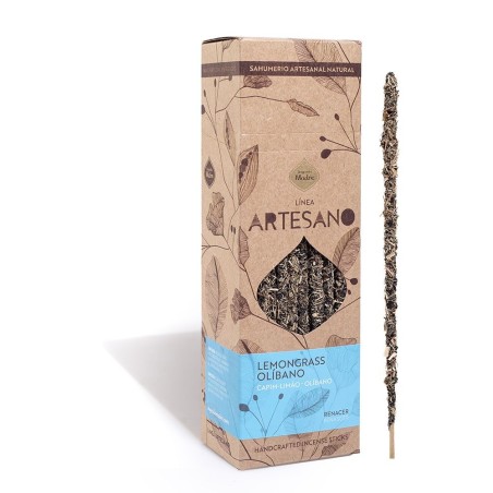 Incienso Artesano Lemongrass y Olíbano - Precio por barrita - Sagrada Madre - Sahumerio Premium - Ecológico - Renacer
