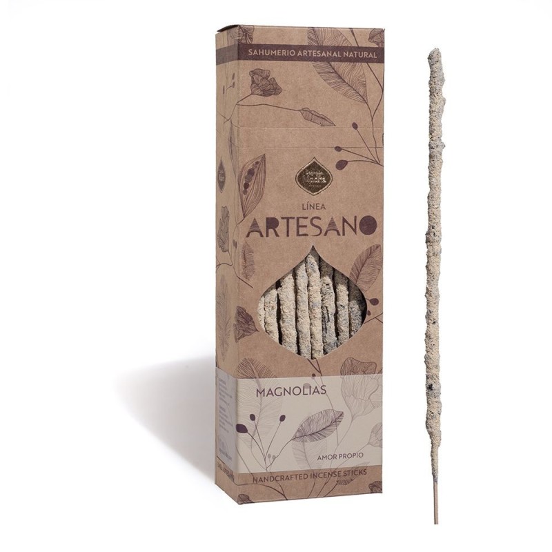 Artisan Magnolia Incense - Price per bar - Sagrada Madre - Premium Humerio - Organic - Made in Argentina-HOLY SAGRADA MADRE ARTISAN INCENSE-HOSTENATURA