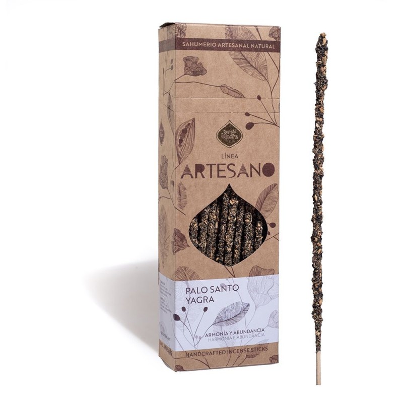 Ambachtelijke Palo Santo en Yagra Wierook - Prijs per stokje - Sagrada Madre - Premium Sahumerio - Ecologisch - Gemaakt in Argen-AMBACHTELIJKE WIEROOK IN BULK SAGRADA MADRE-HOSTENATURA