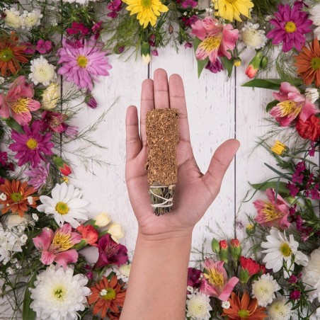 SAHUMITO SAGRADA MADRE - OLÍBANO - LIMPIEZA Y PURIFICACIÓN - HIERBAS Y RESINAS NATURALES - HECHO A MANO