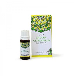 ACEITE AROMÁTICO ESENCIA CITRONELA INDIA - INDIAN CITRONELLA - GOLOKA - 10ml