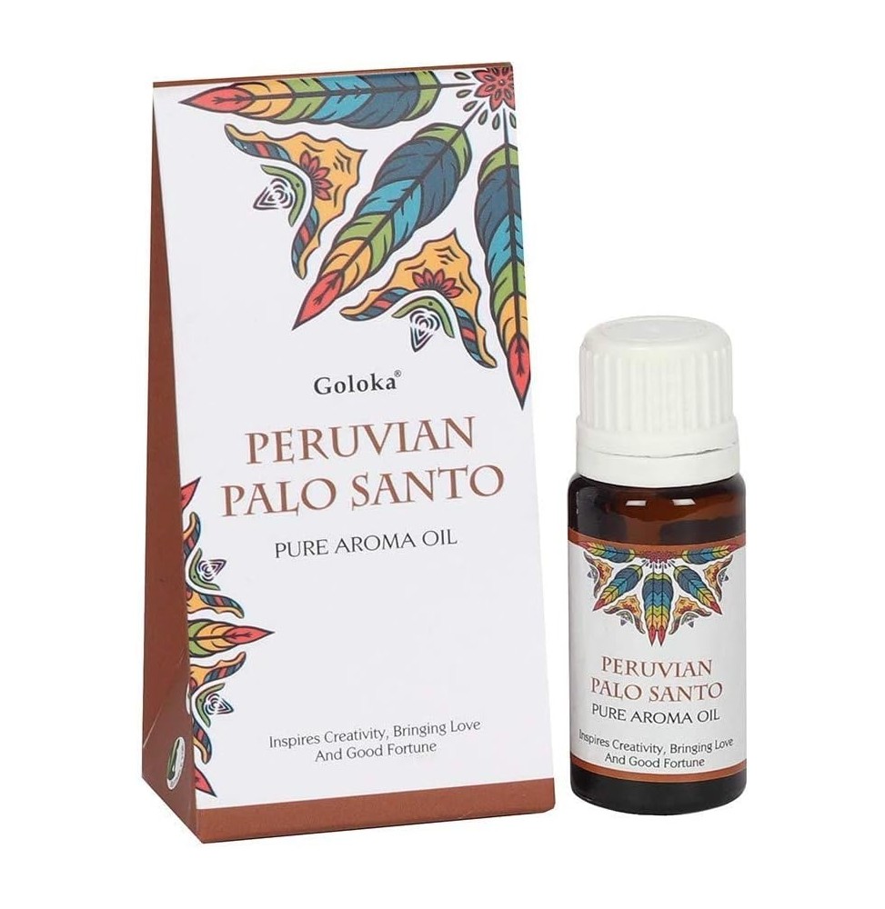 ACEITE AROMÁTICO ESENCIA PALO SANTO PERUANO - PERUVIAN PALO SANTO - GOLOKA - 10ml