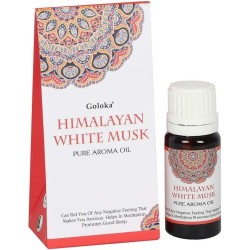 HIMALAYAN BIAŁE PIŻMO ESENCJA AROMATYCZNY OLEJEK - HIMALAYAN BIAŁE PIŻMO - GOLOKA - 10ml