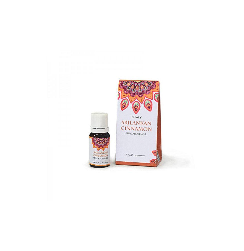 Aceite Aromático Esencia Canela de Sri Lanka Goloka - Srilankan Cinnamon - GOLOKA Aceite Canela- 10ml-GOLOKAフレグランスオイル-HOSTENATURA