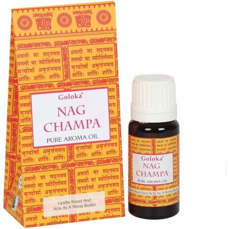 Nag Champa Essence Aromatic Oil - GOLOKA - 10ml
