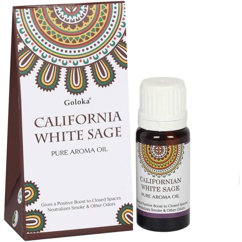 ACEITE AROMÁTICO DE ESENCIA DE SALVIA BRANCA DE CALIFORNIA - GOLOKA - 10ml-ACEITES FRAGANCAIS GOLOKA-HOSTENATURA