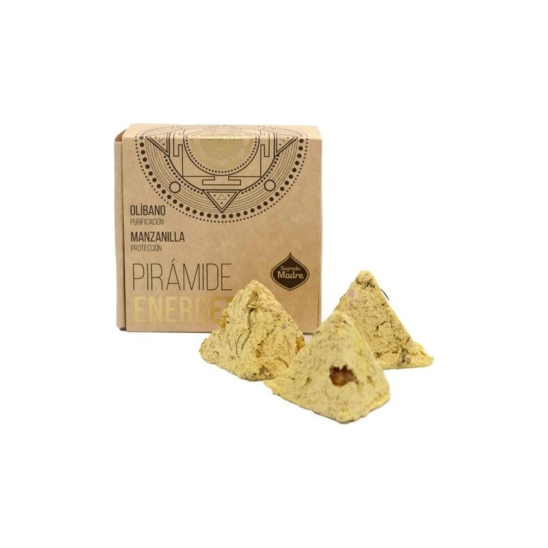 ENERGY PYRAMID CHAMOMILE - FRANKINCENSE - SAGRADA MADRE - 4 units-SAGRADA MADRE ENERGY PYRAMID-HOSTENATURA