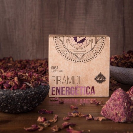 PIRAMIDE ENERGÉTICA ROSA - INCIENSO - SAGRADA MADRE - 4 unidades
